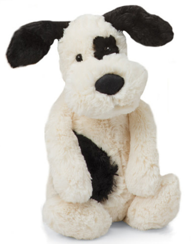 JellyCat Bashful Black & Cream Puppy Medium