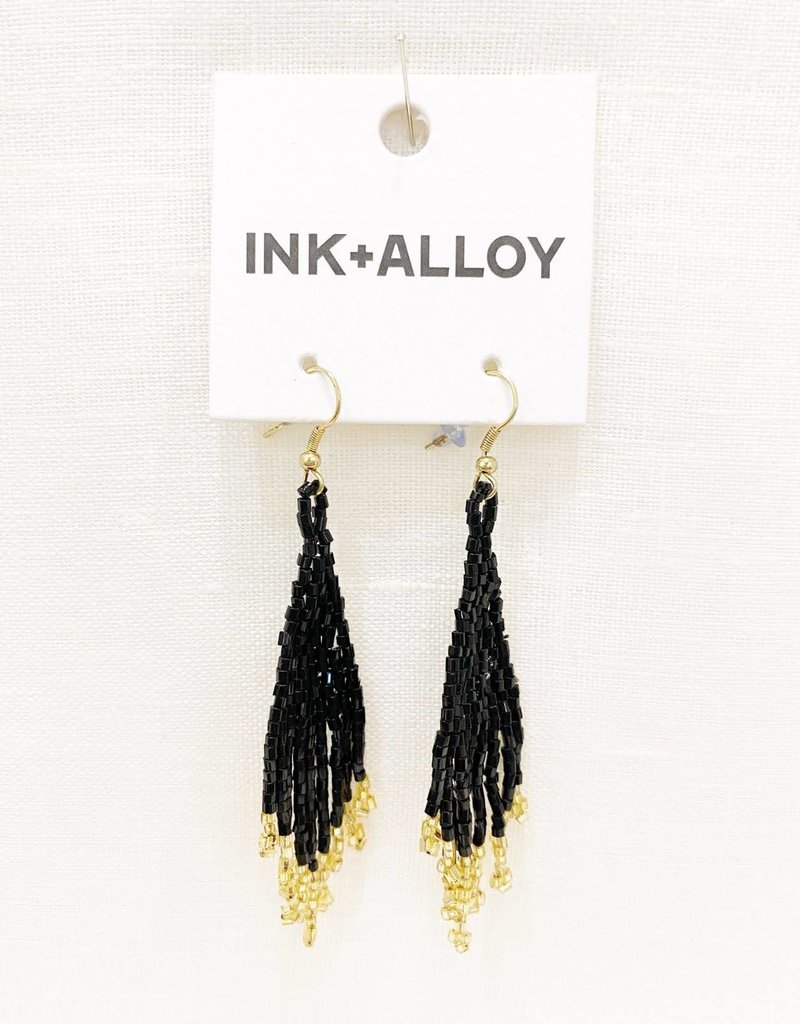 Ink+Alloy Gold Fringe Earring
