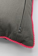 Karma Living Embroidered Velvet Cushion