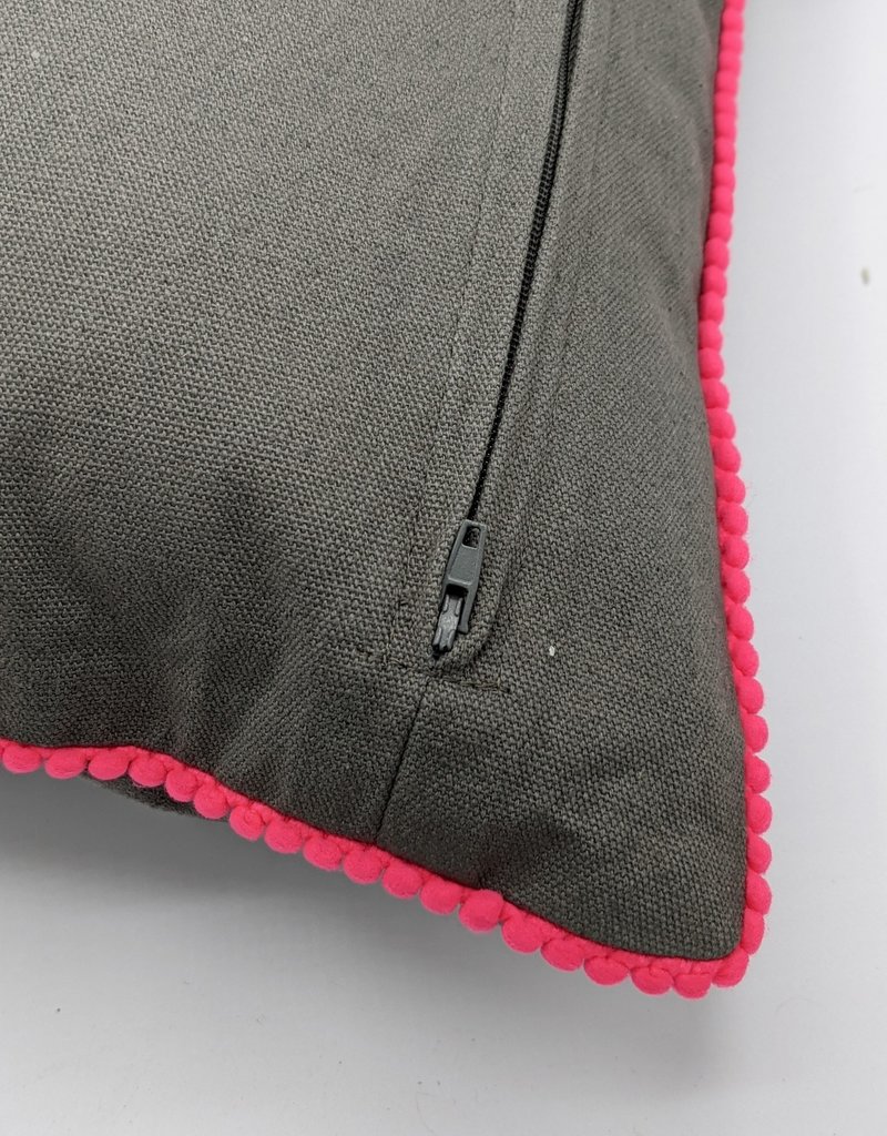 Karma Living Embroidered Velvet Cushion