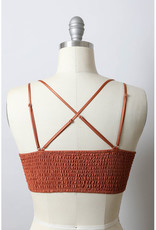 Leto Accessories Cotton Crochet Bralette