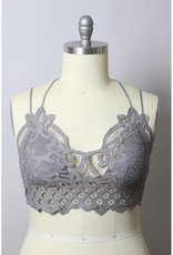 Leto Accessories Crochet Lace Bralette Plus