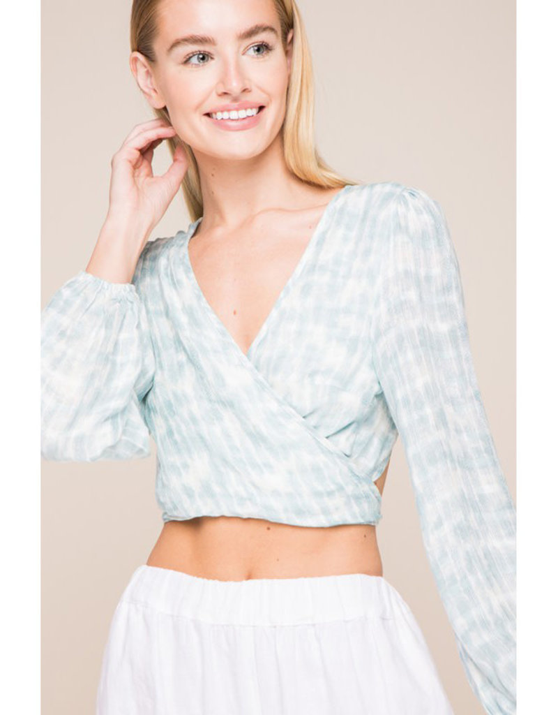Sky to moon Open Back Wrap Top