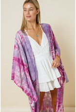 levee Lavender Tie Dye Kimono
