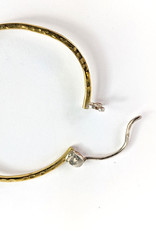 In BlissfulCo Sterling Silver, Brass & Crystal Spear Hoops