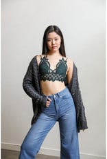 Leto Accessories Crochet Lace Bralette