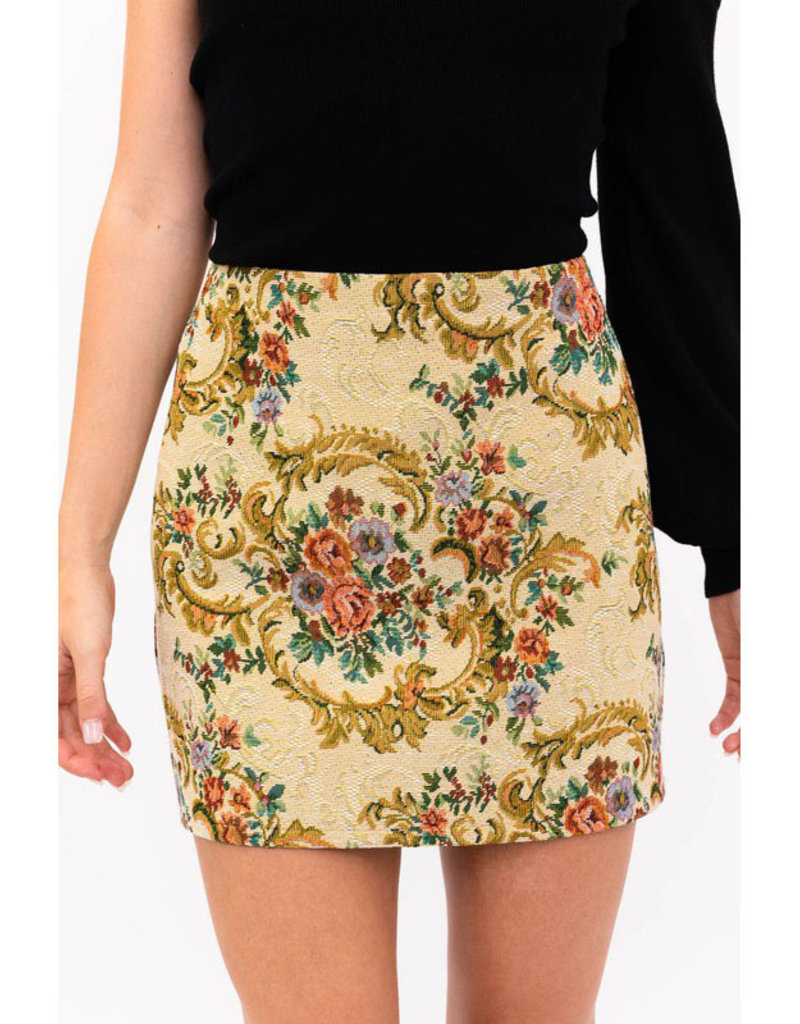 Le Lis Jaquard Skirt