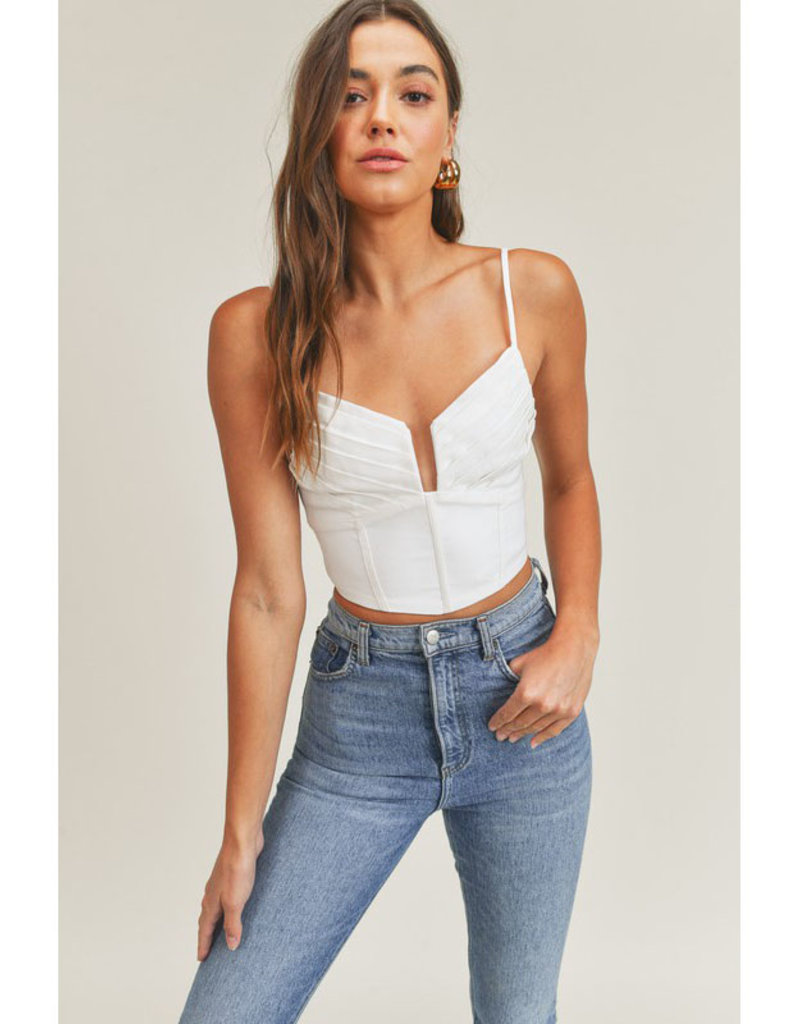 Mable Pleated Crop Top