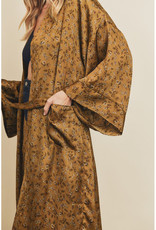 Dress Forum Ochre Silk Kimono Duster