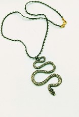 Tara Gasparian Serpent Necklace Bronze
