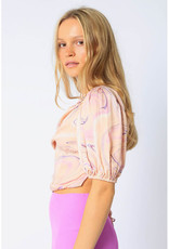 Olivaceous Violet Blush Cross Back Top