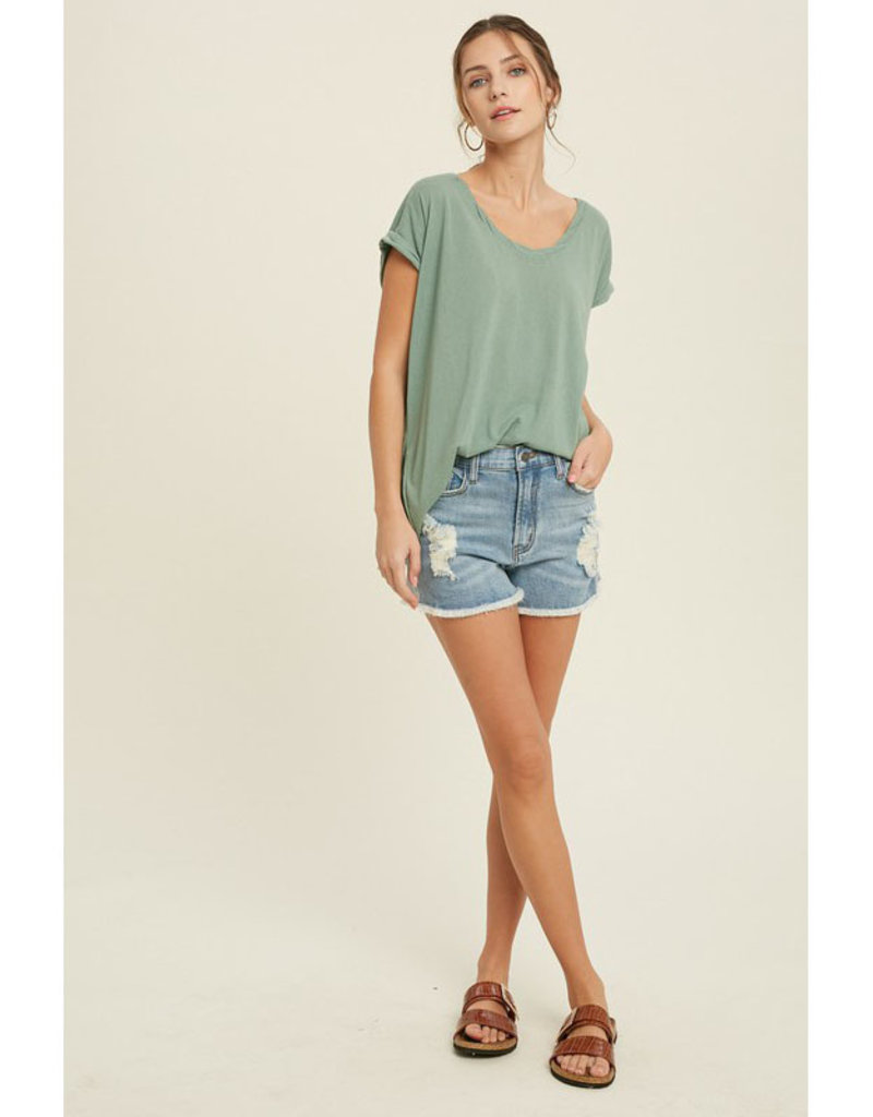 Wishlist Twisted Band Slouchy Tee