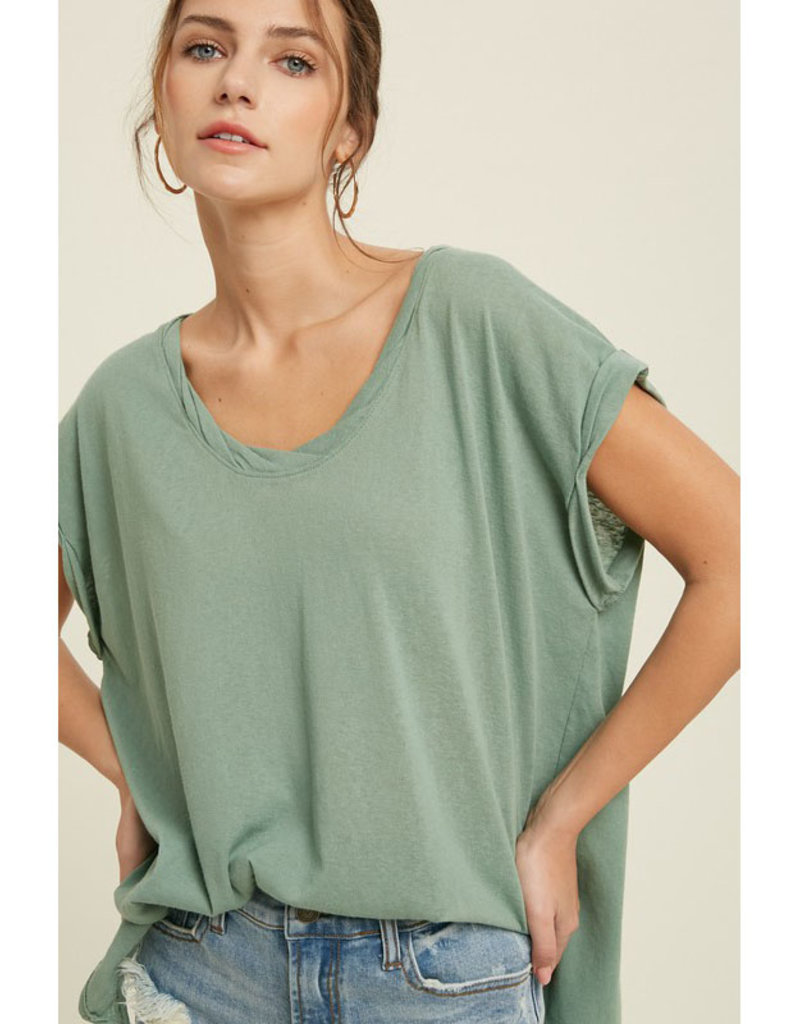 Wishlist Twisted Band Slouchy Tee