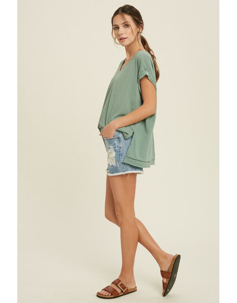 Wishlist Twisted Band Slouchy Tee