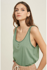 Wishlist Cotton Henley Tank