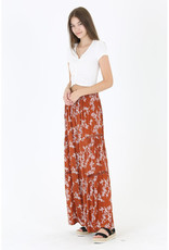 Angie Rust Lace Inset Lounge Pants