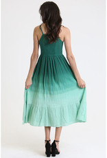 Angie Green Dip Dye Maxi Dress