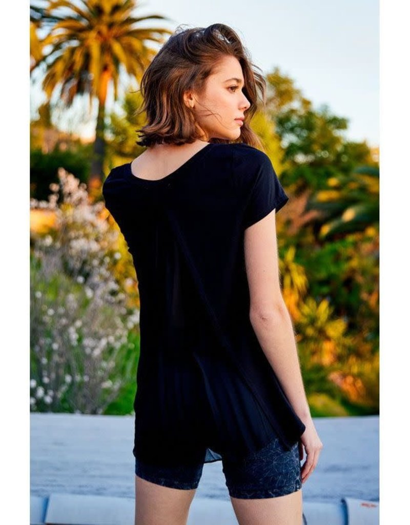 Maronie Sheer Back Tee