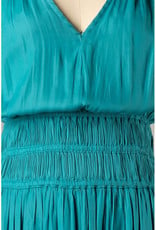 Fascination Shirred Detail Midi Dress