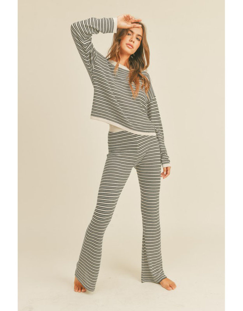 お値打ち Leinwande Sheer Stripe Knit Trousers | yasnabeauty.com