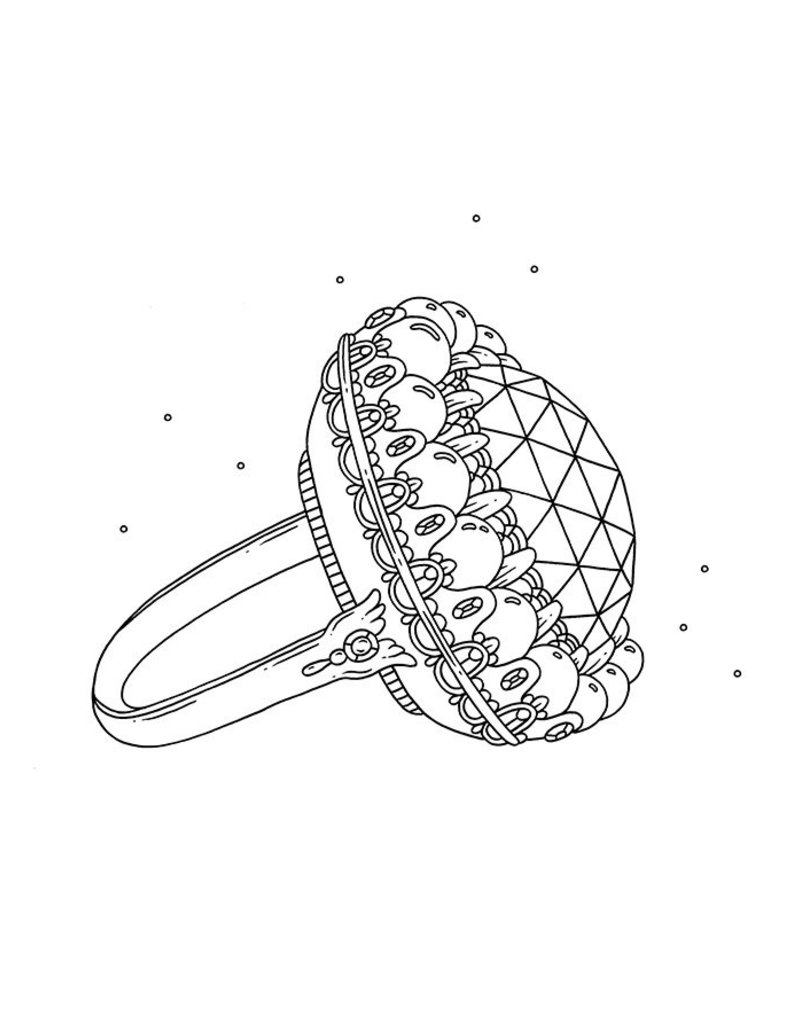 Gibbs Smith Jewelry Box Coloring Book