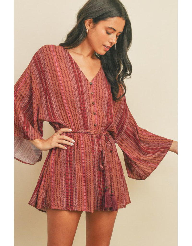 Dress Forum Persian Red Stripe Romper