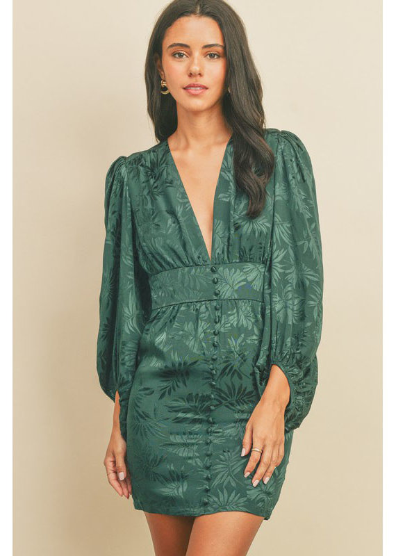 Dress Forum Tropical Emerald Mini Dress