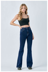 Hidden Jeans Inseam Dark Wash Flares