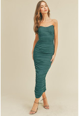 Mable Soft Touch Ruched Midi Dress