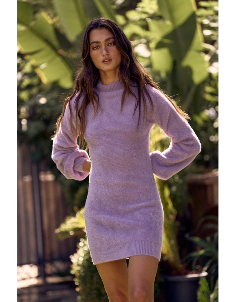 lalavon Lilac Dreams Sweater Dress