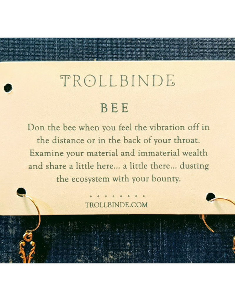 Trollbinde Pollinator Earrings Labradorite
