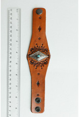 Leto Accessories Leather Cuff Bracelet