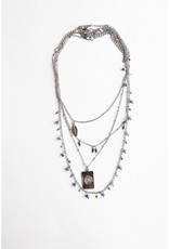 Leto Accessories Layered Charm Necklace