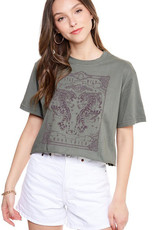 Zutter Relaxed Fit Cropped Tee
