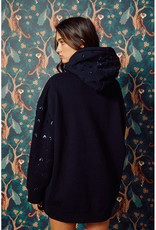 Bucketlist Black Sequin Embellished Hoodie