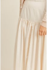 Mable Whimsical Cream Maxi Skirt