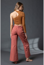 Paper Moon Dark Red Wide Leg Pants