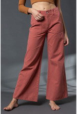 Paper Moon Dark Red Wide Leg Pants