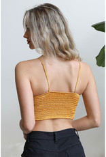 Leto Accessories Geo Crochet Lace Bralette