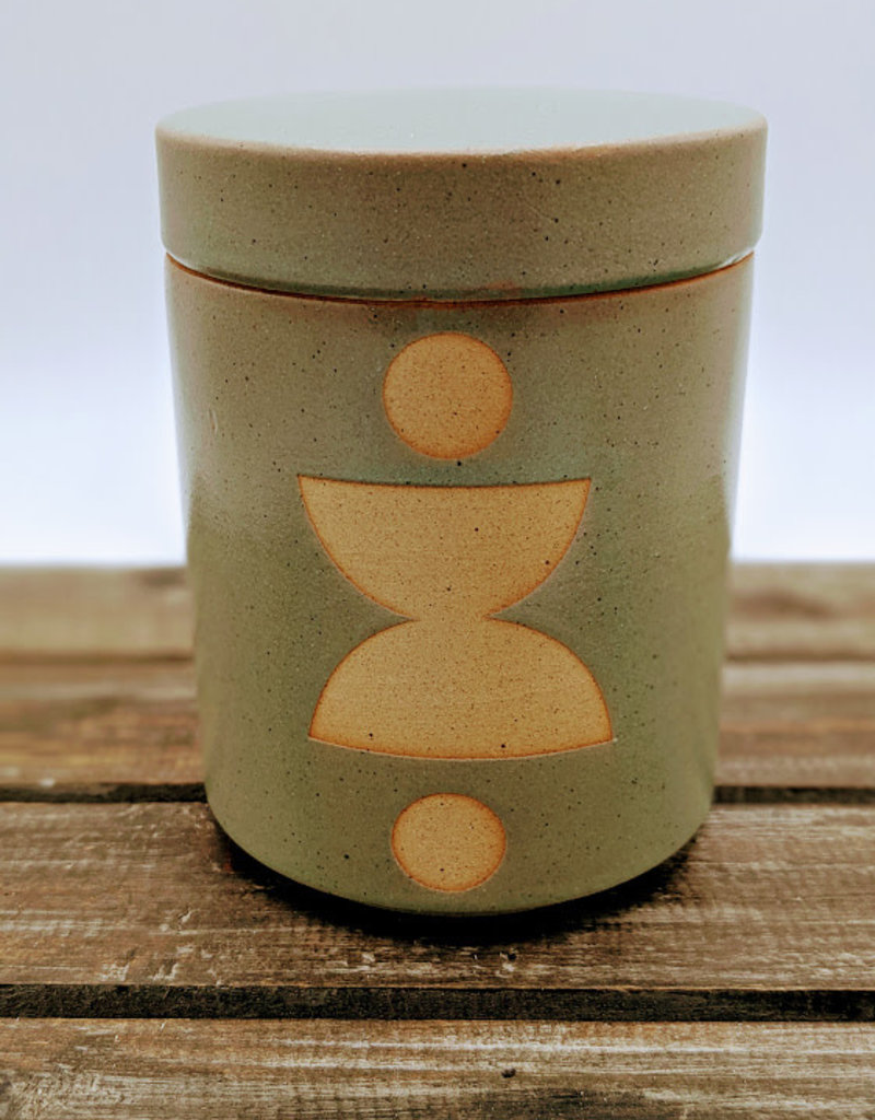 Ceramic Candle w/Lid - Firefly