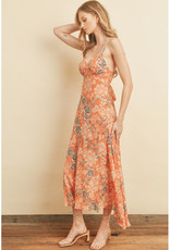 Dress Forum Sunkist Floral Midi Slip Dress