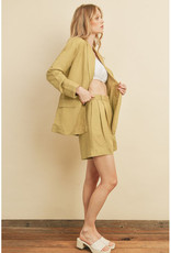 Dress Forum Hemp Oversized Linen Blend Blazer