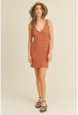 Miou Muse Toffee Knitted Tank Dress