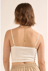 Promesa White Corset Cami Top