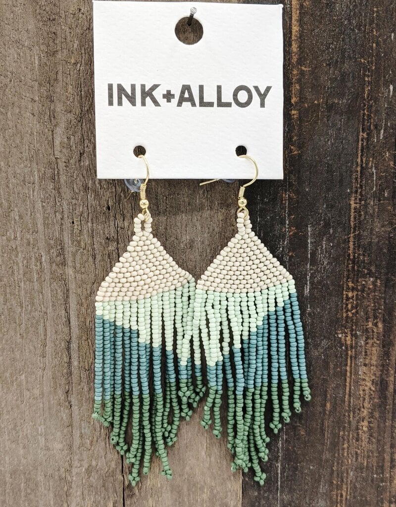 Ink+Alloy Ombre Fringe Earring