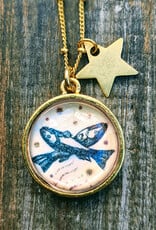 Bird in the Sky Astrological Necklace Water Sign