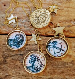 Bird in the Sky Astrological Necklace Fire Sign