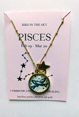 Bird in the Sky Astrological Necklace Water Sign