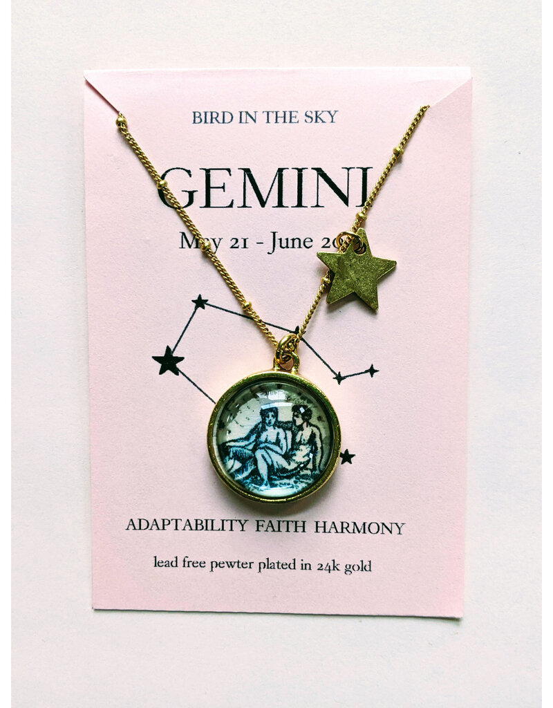 Gemini Necklace with Birth Stone – Taylor & Vine
