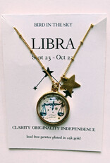 Bird in the Sky Astrological Necklace Air Sign